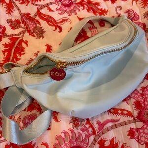 Stoney Clover Lane Light Blue Crossbody Bag